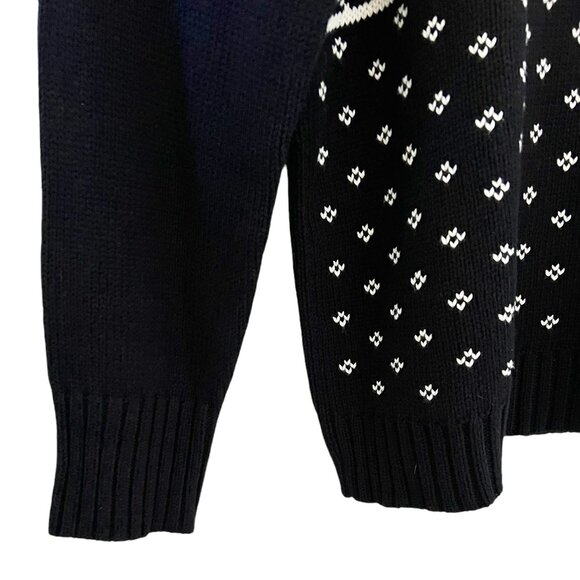 Chaps NEW Men's Skier Sweater In Black & White Size XXL - Picture 5 of 15